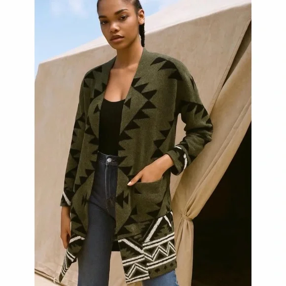 FRYE Long Aztec Cardigan - Picture 1 of 10